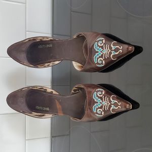 Robert Cavalili Gunmetal Stilettos